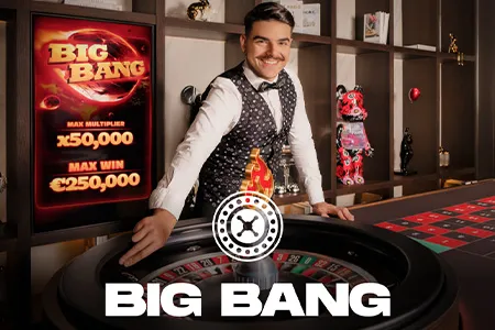 Big Bang Roulette live casino spel bij BlitzBet